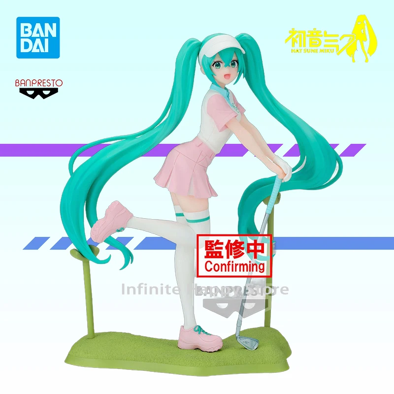 In Stock BANDAI Banpresto Hatsune Miku Holiday Memories GOLF Bishoujo Action Figure Collectible Anime Model Toy 20cm Doll