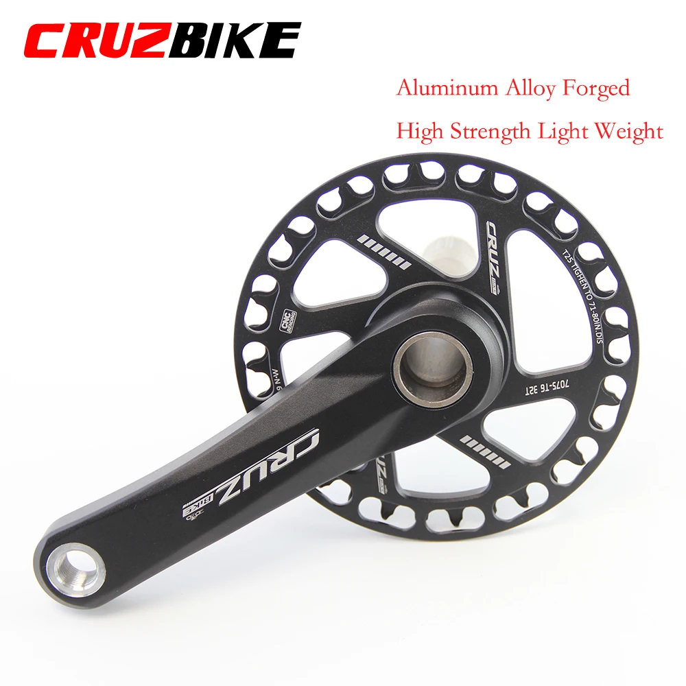 CRUZbike Kids Bicycle Cranksets 89/98/110/127/140/150mm Alloy Aluminum MTB Child Bike Crank 25/28/30/32/34/36/38/40T Chainwheel