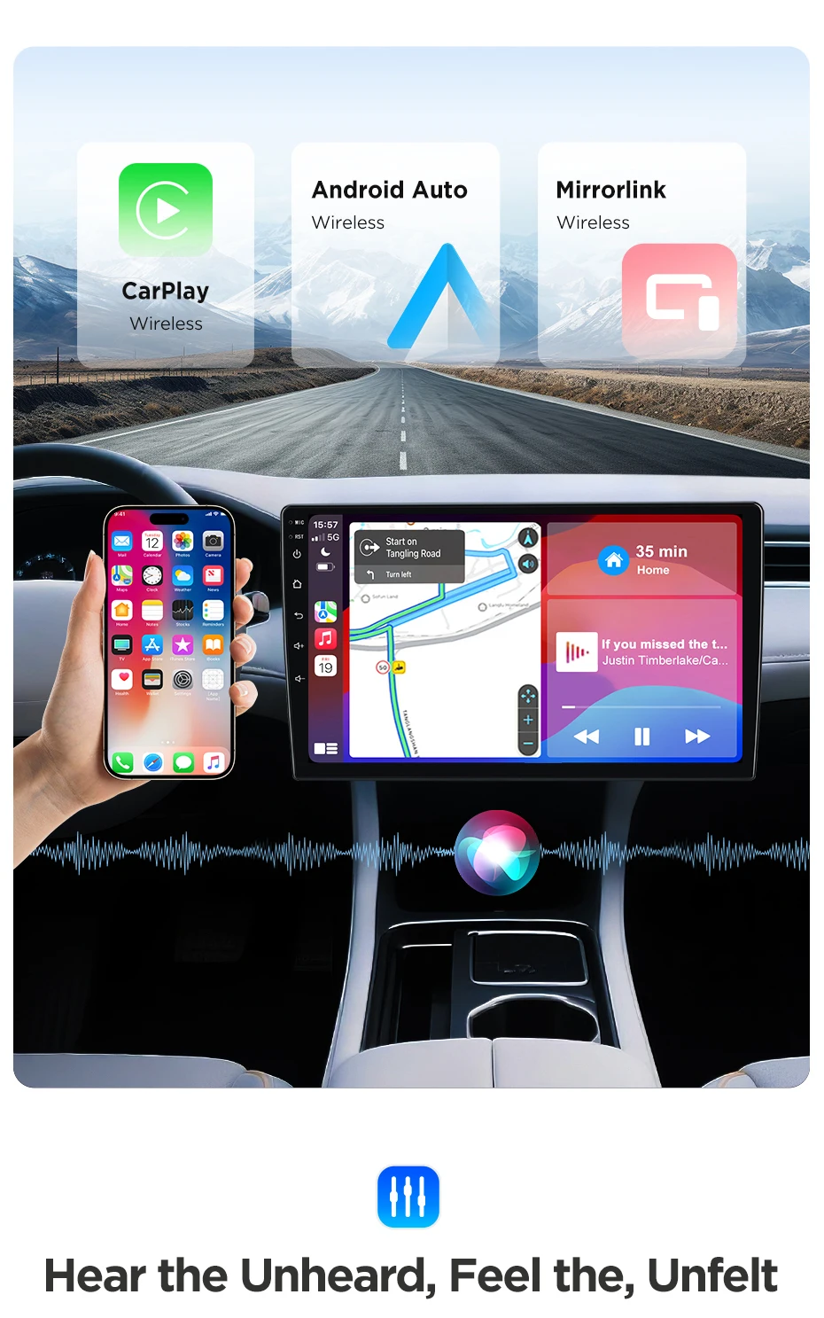 Android Autoradio für VW Volkswagen Passat B8 2015-2020 Multimedia CarPlay IPS Touchscreen 2 Din Navigation BT GPS 4G WIFI FM DSP RDS SWC