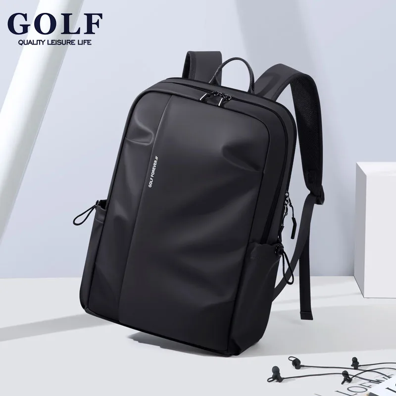 

GOLF большой вместительный дорожный рюкзак 15,6 дюйма, рюкзак для ноутбука, однотонный модный студенческий рюкзак, школьная сумка для мальчиков-подростков