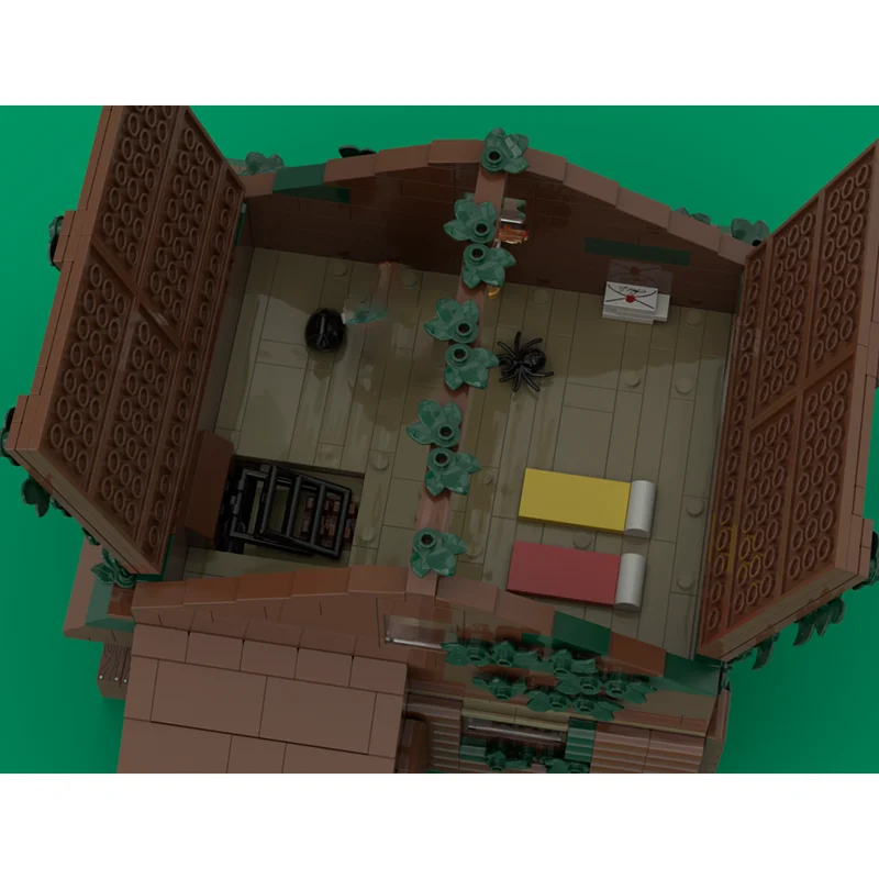 Modulares Stadtgebäude MOC Bausteine Holzhaus-Technologie Modulare Blöcke Geschenke Weihnachtsspielzeug DIY-Sets Montage