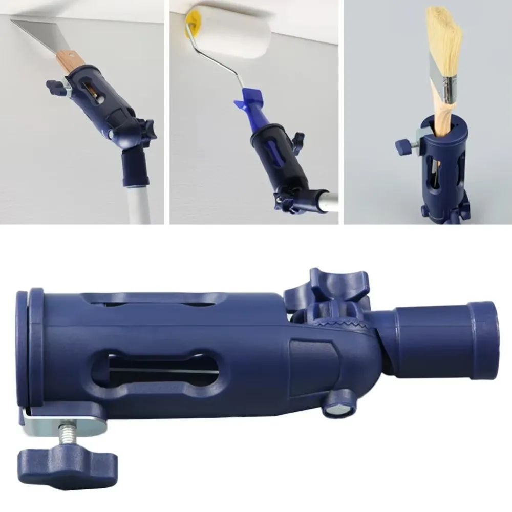 Estensore per pennello multi-angolo Valvola ad angolo regolabile Clip fissa per pennello Morsetto per rullo di vernice in plastica fai-da-te Lavoro di vernice