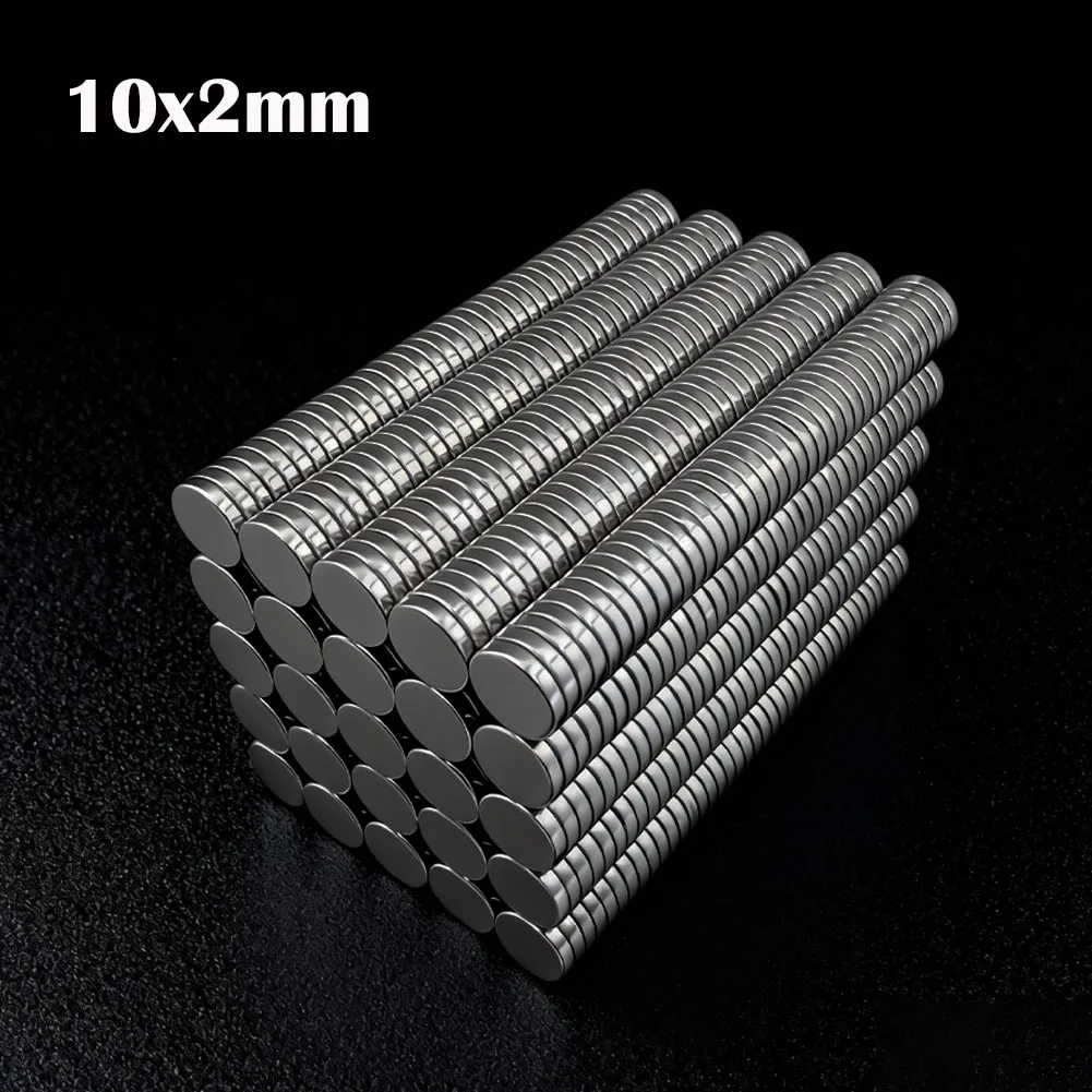 10-500Pcs 10x2mm Super Powerful Round Magnet Neodymium Magnets  N35 NdfeB Strong Magnet Permanent Magnetic Imanes Magnetic Sheet