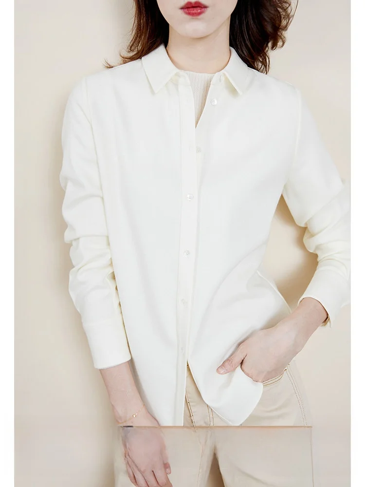 

CVANEA High-Defn Полная шерстяная ткань Классический воротник Длинный све irt Женская осенне-зимняя одежда Многослойный прямой крой