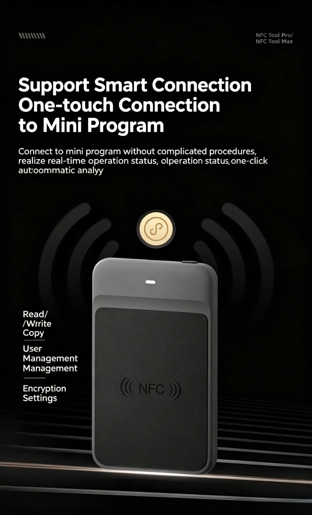 NFC Bluetooth Universal IC ID Card Reader Writer Copier Dual Frequency Access Control Elevator Card Decoder