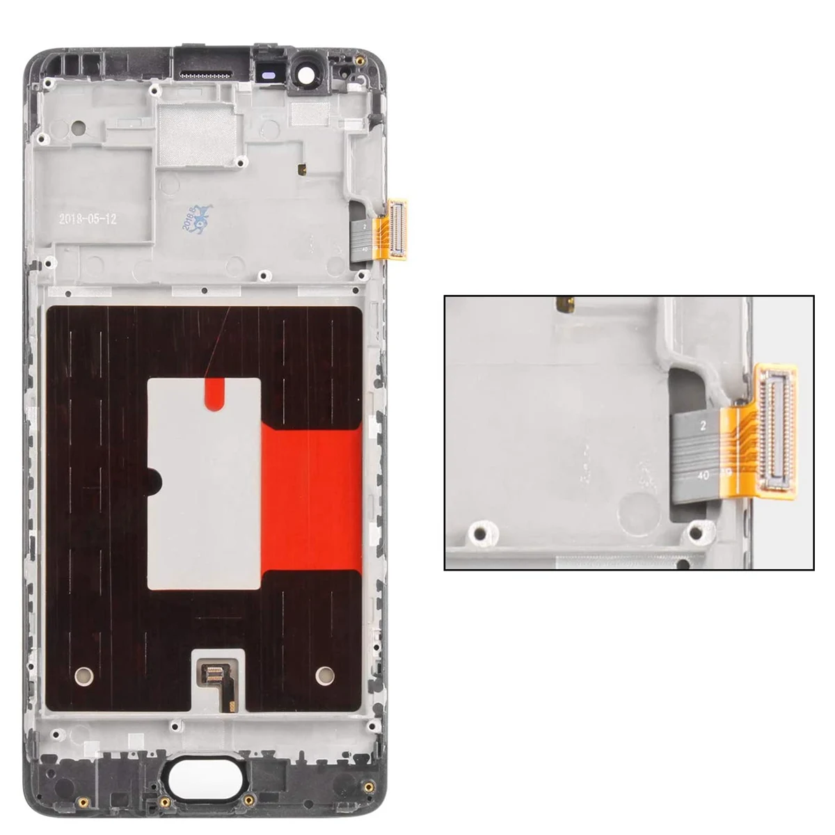 شاشة LCD مجموعة محول الأرقام لشاشة الاتصال ، أدوات إصلاح ، أسود مع إطار ، Oneplus 3 ، 3t ، A3000 ، 1 + 3 ، 1 + 3T