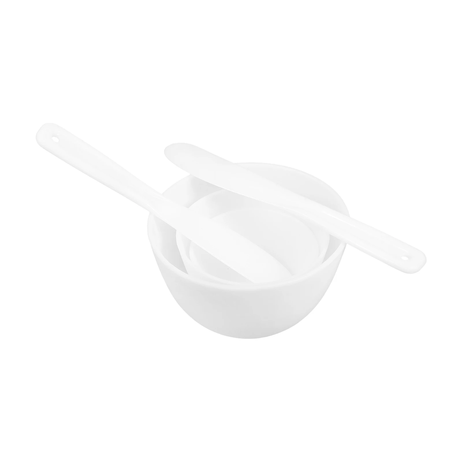 

1 set Silicone Bowl Beauty Accessories Set Facial DIY Beauty Salon Accessories Salon Supply White Practical Tool
