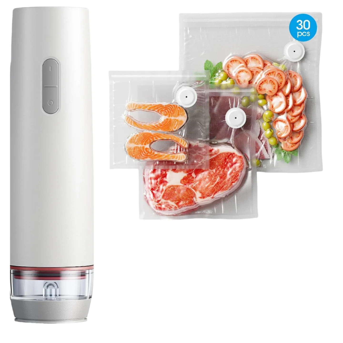 

New Portable Outdoor Electric Compact Vacuum Sealer Low Noise Handheld Plastic Pump With Food Vacuum Automatic Grade for Home