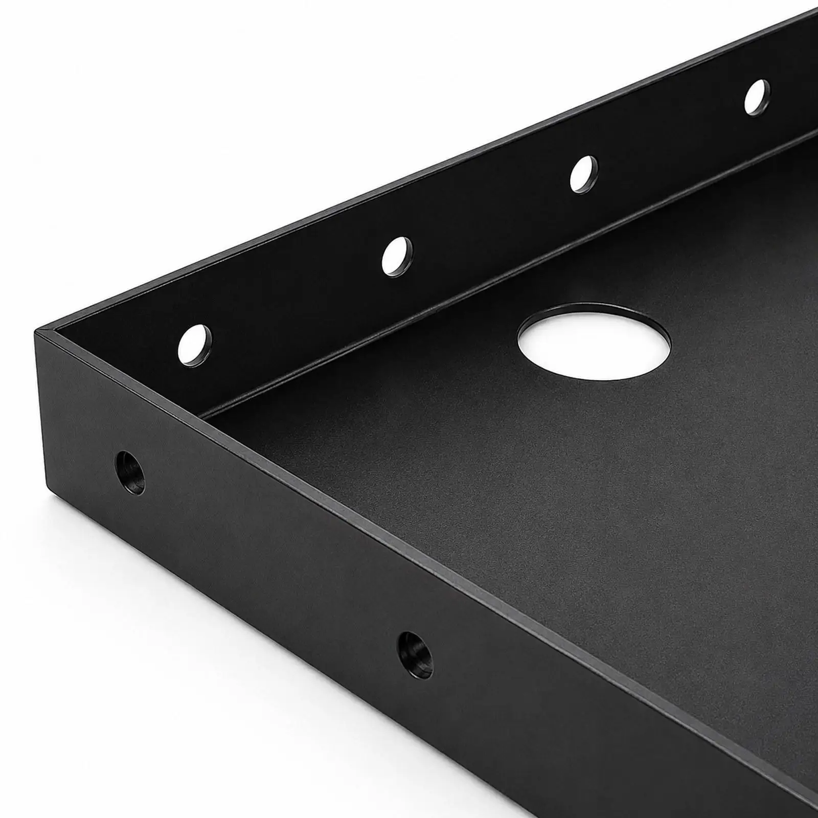 Wall or Edge Mount Shelf, Stainless Steel Thermal Printer Stand with 4 Mounting Holes Per Side for Restaurant Receipt