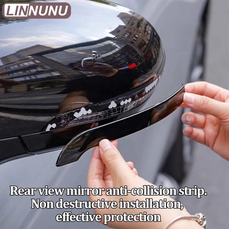 ﻿ LINNUNU Leapmotor C10 Car Sticker Door Edge Guard Trim Molding Protection Strip Scratch Crash Barrier Rearview Guard Collision