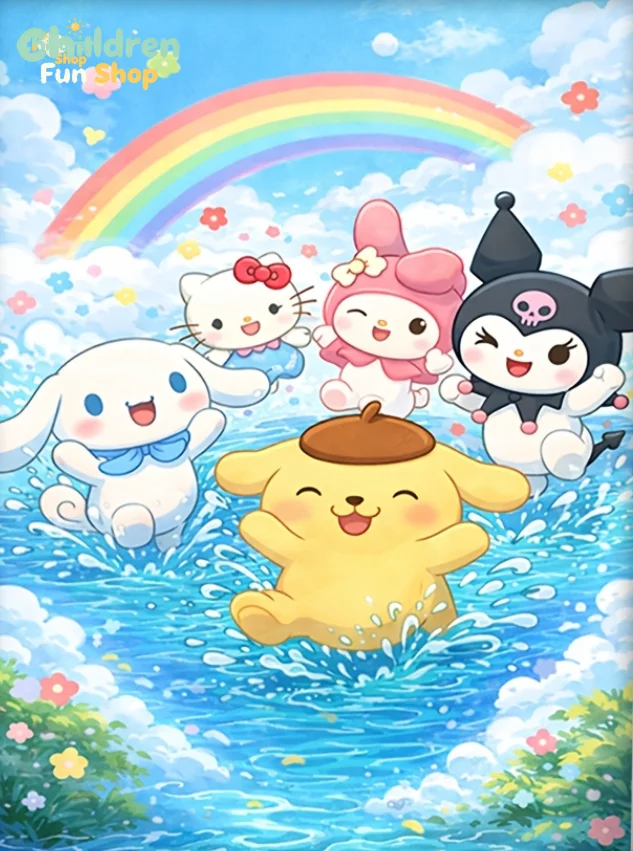 Resin Art Frame - VIVID GEM Full Drill Sanrio Hello