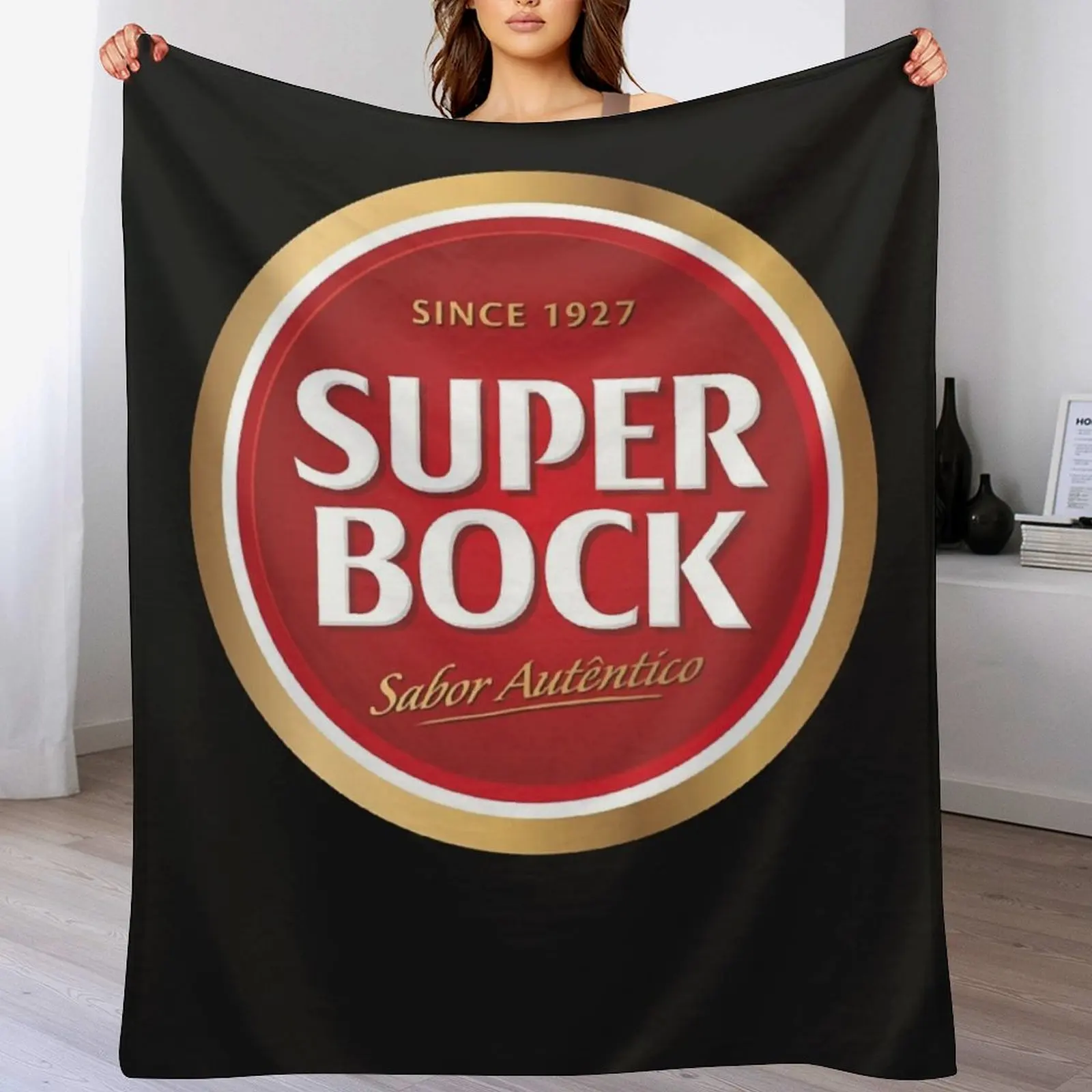

Super bock since logo Throw Blanket Warm Accent Blanket for Living Room Decoration