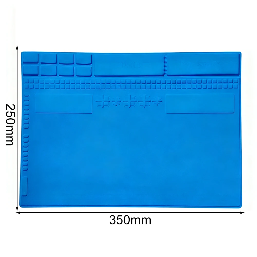 Multi-Use A-300 Heat Resistant Silicone Soldering Mat with Electrostatic Protection for Electronic Repair Tasks