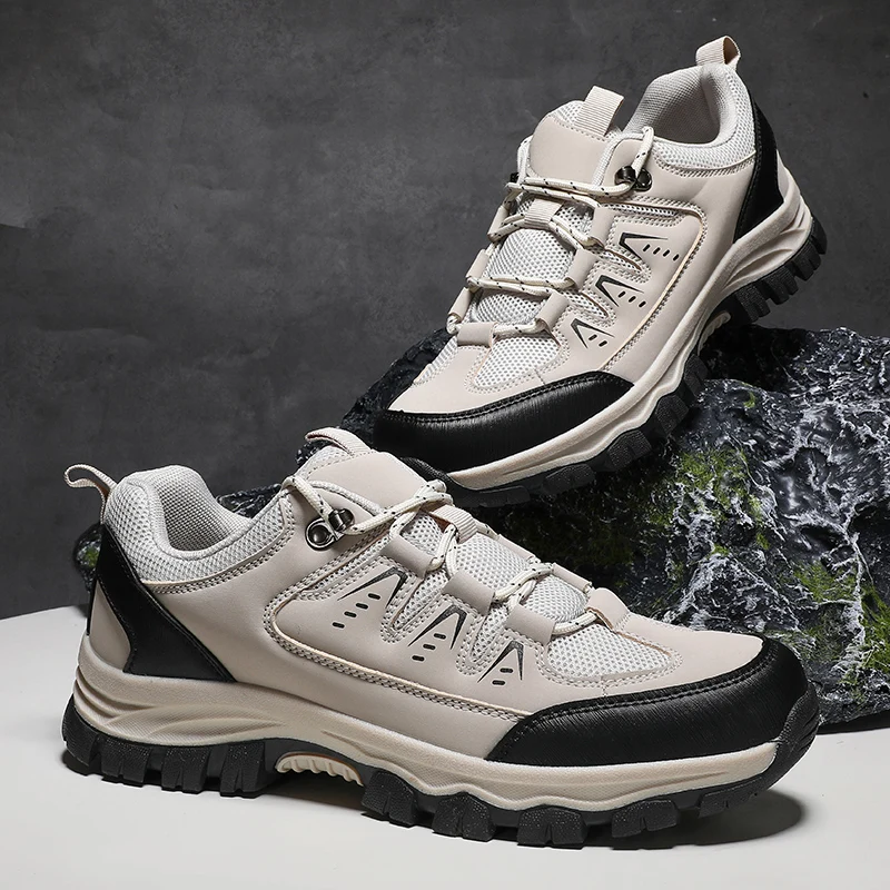 

Outdoor hiking cargo shoes casual versatile sports hiking shoes 2025 new mesh breathable trendy shoes fashionable men's shoes