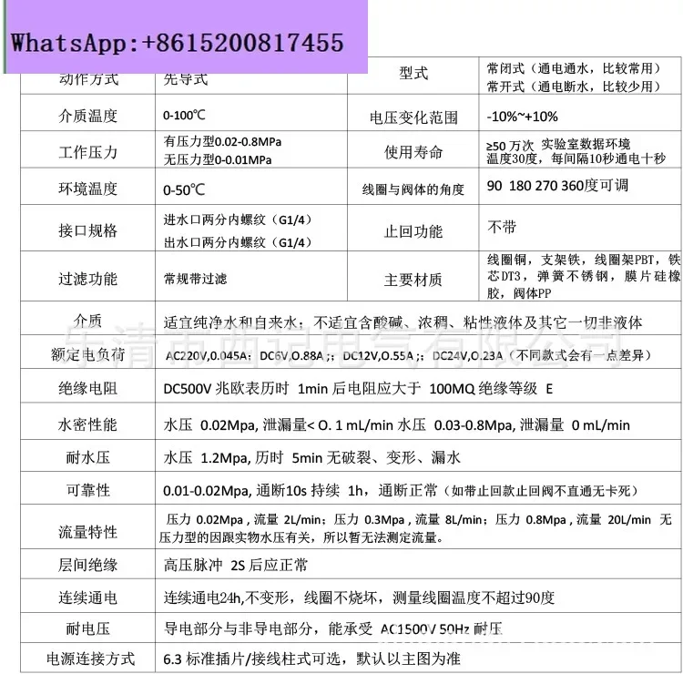 

10pcs Plastic solenoid valve, two-point internal thread G1/4 normally closed water inlet, drain valve 220V 12V 24V