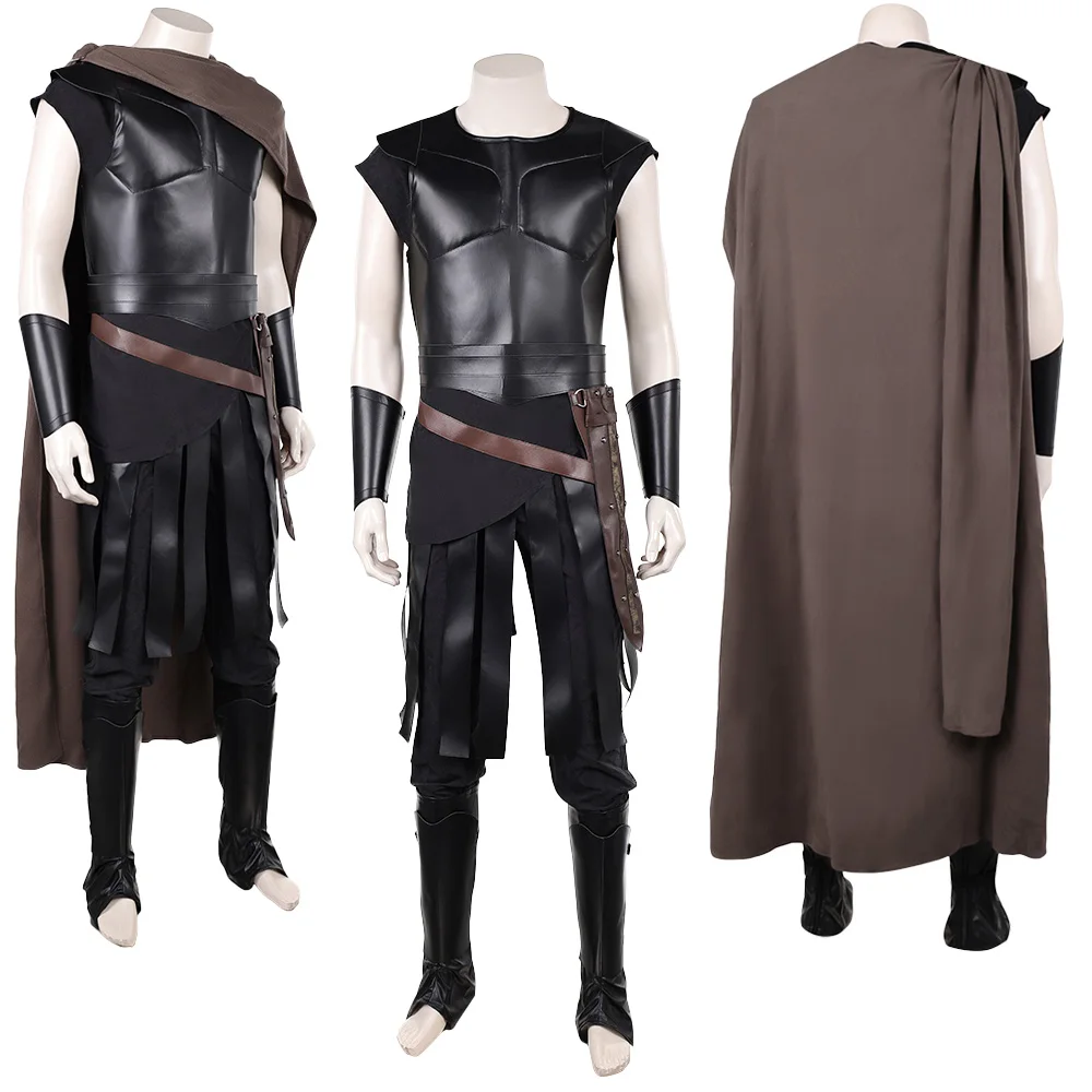 Medieval Knight Gladiators Odysseus Cosplay Fantasy Helmet Clothing 2026 Movie O'Dessa Men Costume Disguise Halloween Outfits view 2