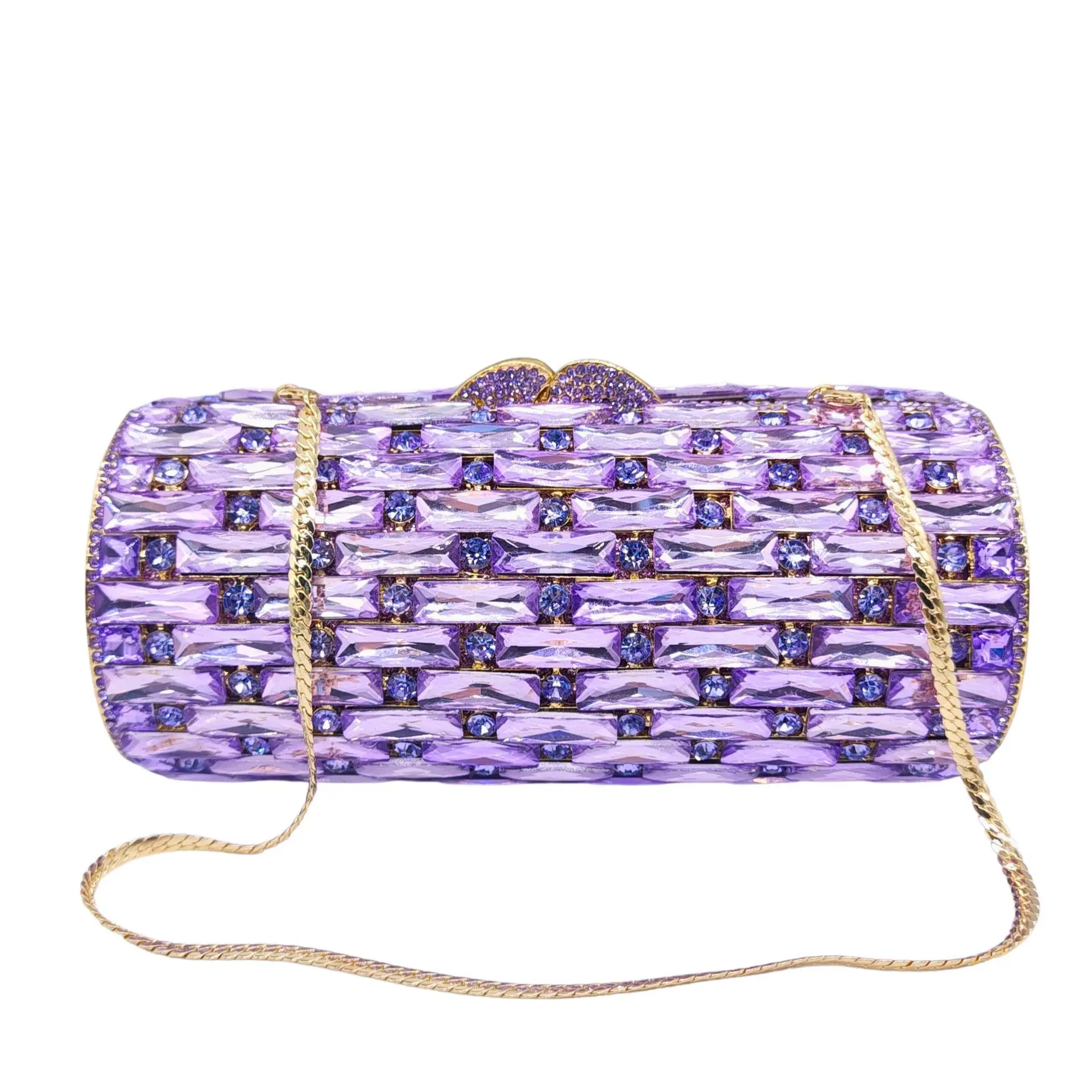 

Purple/Green Diamond Evening Clutch Bags Boutique Novelty Mini Colored Rhinestone Purses And Handbags Party Wedding Bags