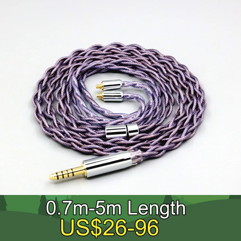 

Type2 1.8mm 140 cores litz 7N OCC Headphone Earphone Cable For Dunu T5 Titan 3 T3 (Increase Length MMCX) LN007887