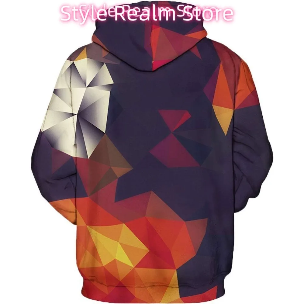 لون الماس للجنسين هوديس 3D طباعة غالاكسي البلوز مقنعين البلوز هوديس مع جيوب كبيرة للرجال، في سن المراهقة الصبي، النساء