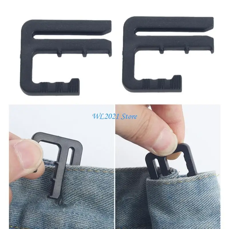 

G5GC Easy to Use Waist Adjuster Set Of 3 Metal Waist Fitness Clip For Loose Pants Jeans Waist Tightener Cinching Tool