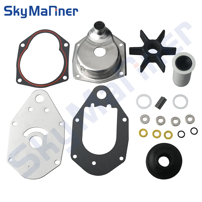 Water Pump Impeller Kit With Housing For Mercury 2/4stroke 40/45/50/60HP Outboard 46-812966A12 46-812966A11