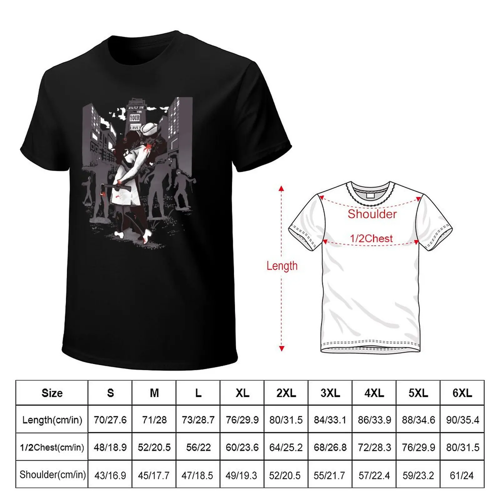 Z-Day T-Shirt Big and Tall Solid Color T-Shirt