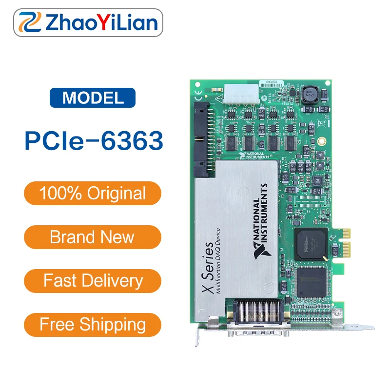 For PCIe-6363 Multifunction DAQ Card 32AI 4AO 48DIO PCIe Data Acquisition Board