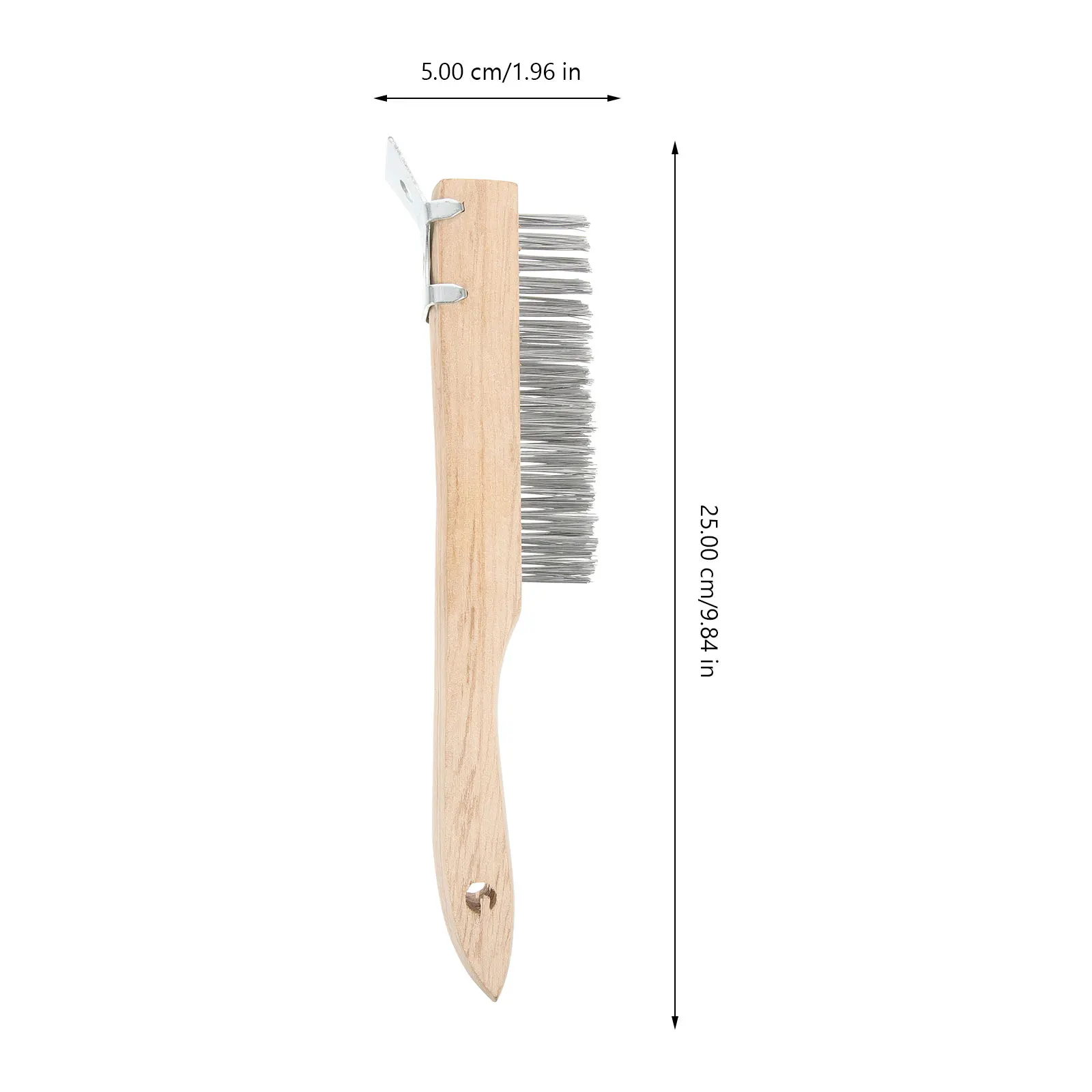 

Wooden Handle Steel Wire Brush 4x16 Rust Cleaner Shovel Home Kitchen Tool Stainless Scrubber Metal Surface Preparer Power Tools