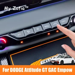 For New DODGE Attitude GT GAC Empow 2024 2025 Car Protective Film Central Control Shift Button Conditioning Button Accessories