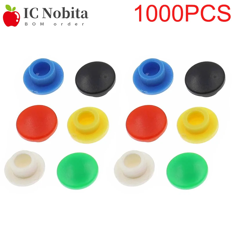 

1000PCS A29 Tactile Push Button Cap Switch Button Hat Diameter 8mm Inner Hole Diameter 3.1mm for 6x6 mm Tact Micro Switch