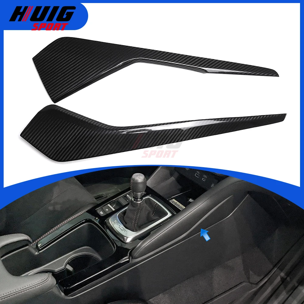 For Acura Integra Type S 2022-2025 Carbon Fiber Car Interior Center Console Gear Side Panel Cover Trim Decoration Accessories