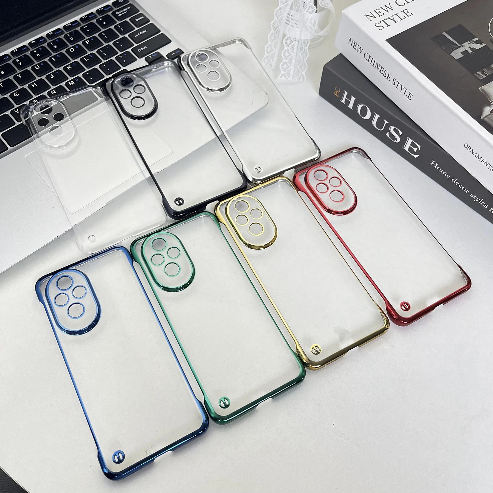 6D Plating Clear Case for Huawei Honor 200 Pro Luxury Hard PC Shockproof Transparent Phone Cover Honor200Pro ELP-AN00 ELI-AN00