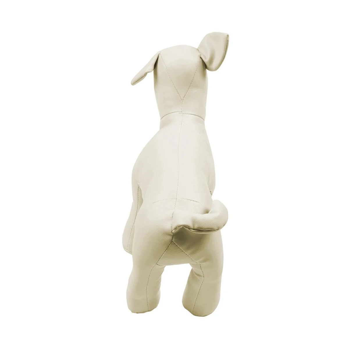 Leather Dog Mannequins Standing Position Dog Models Toys Pet Animal Shop Display Mannequin White S