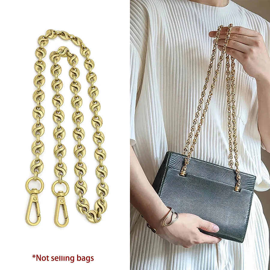 Frog Mouth Bag Chain Shoulder Strap Modification Replacement Metal Shoulder Strap Non-Fading High-End Bag Accessory