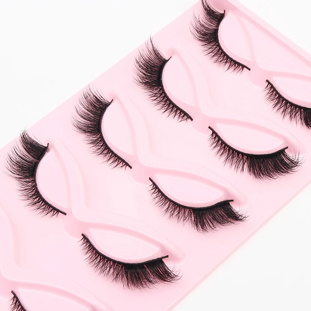 Wimpern 5/10/16 Paar 3D Faux Nerz Wimpern Natürliche Falsche Wimpern Wiederverwendbare Dramatische Volumen Wimpern Make-Up Wimpern Verlängerung – Detail 6