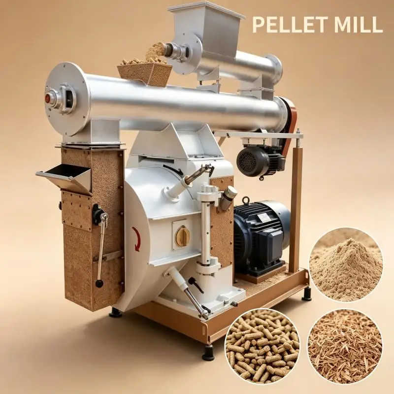 Cattle Feed Mill Pelletiz Animal Goat Farming Equipment Feed Processing Pellet Machine Animal Feed Farm