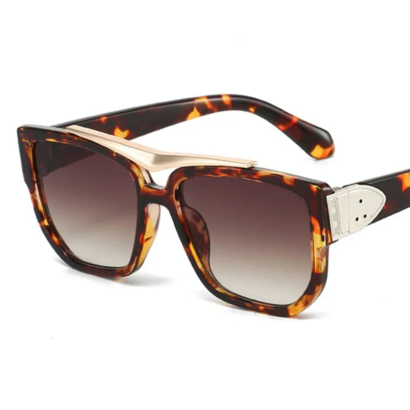 جديد كبير إطار مربع الراقية النظارات الشمسية الرجعية شخصية Ins الهيب هوب النظارات الشمسية للرجال والنساء في الهواء الطلق نظارات شمسية غير رسمية #6