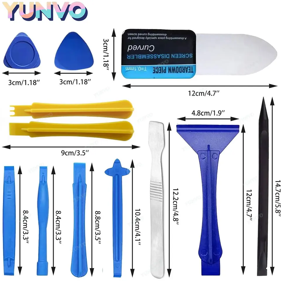 Kit de 14 en 1 herramientas de reparación de celulares, palanca y destornillador para iPhone X, XR, XS Max, 8, 7, 6S, 11, 12, 13, 14