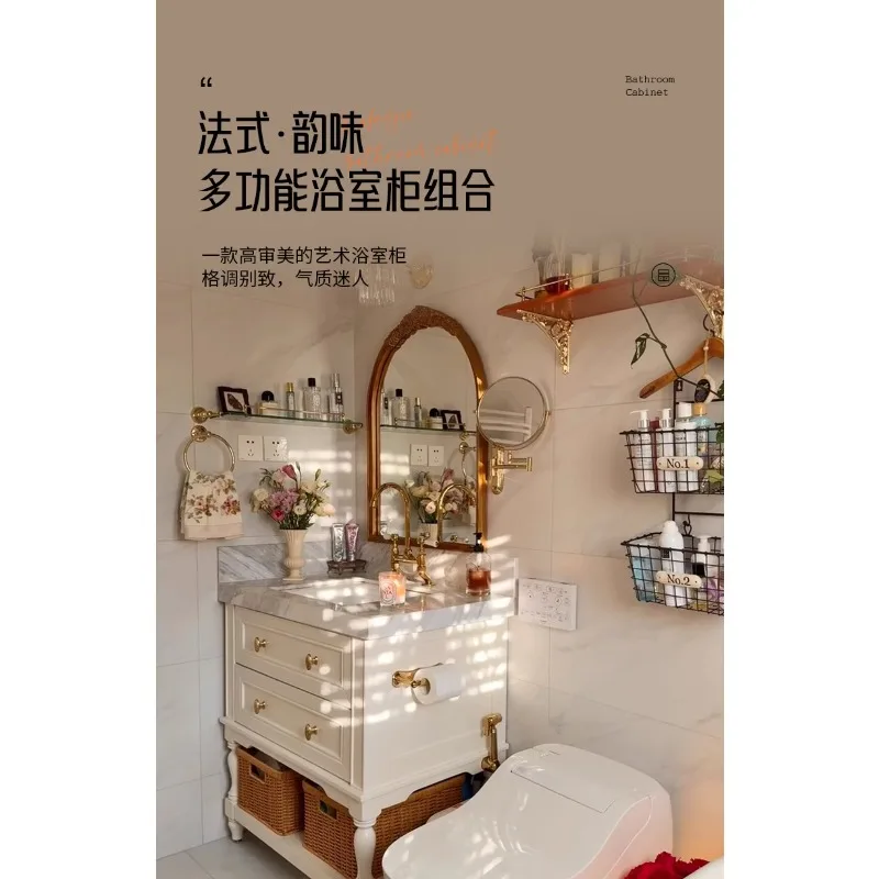 

Bathroom cabinet, natural marble ceramic integrated basin washstand, wash basin floor cabinet