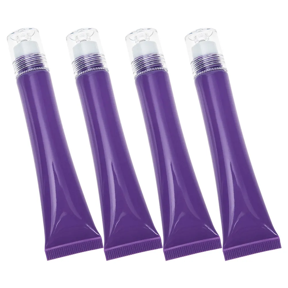 

4 Pcs Eye Cream Face Empty Tube Fillable Travel Lotion Tubes Squeeze Roller Bottle
