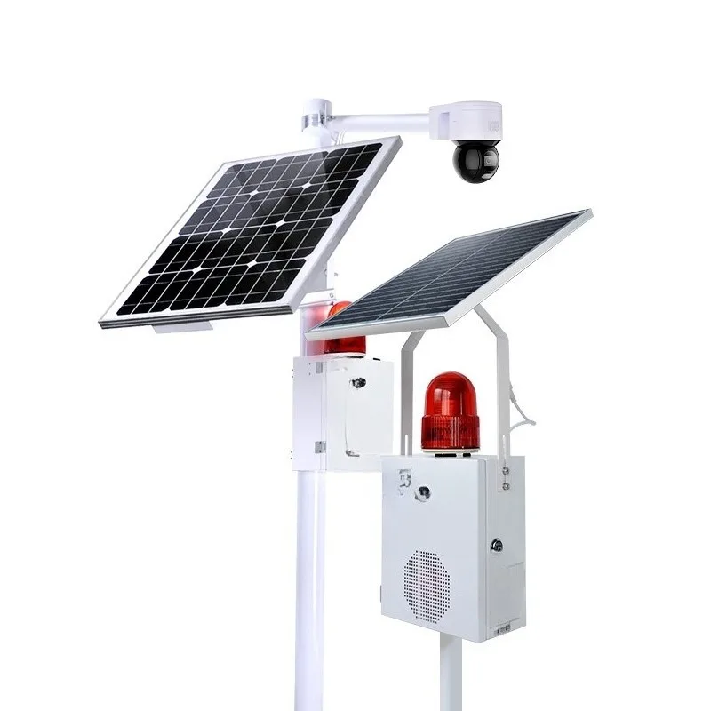Intelligent solar monitoring system matching, special alarm for traffic intersections, remote shout alarm