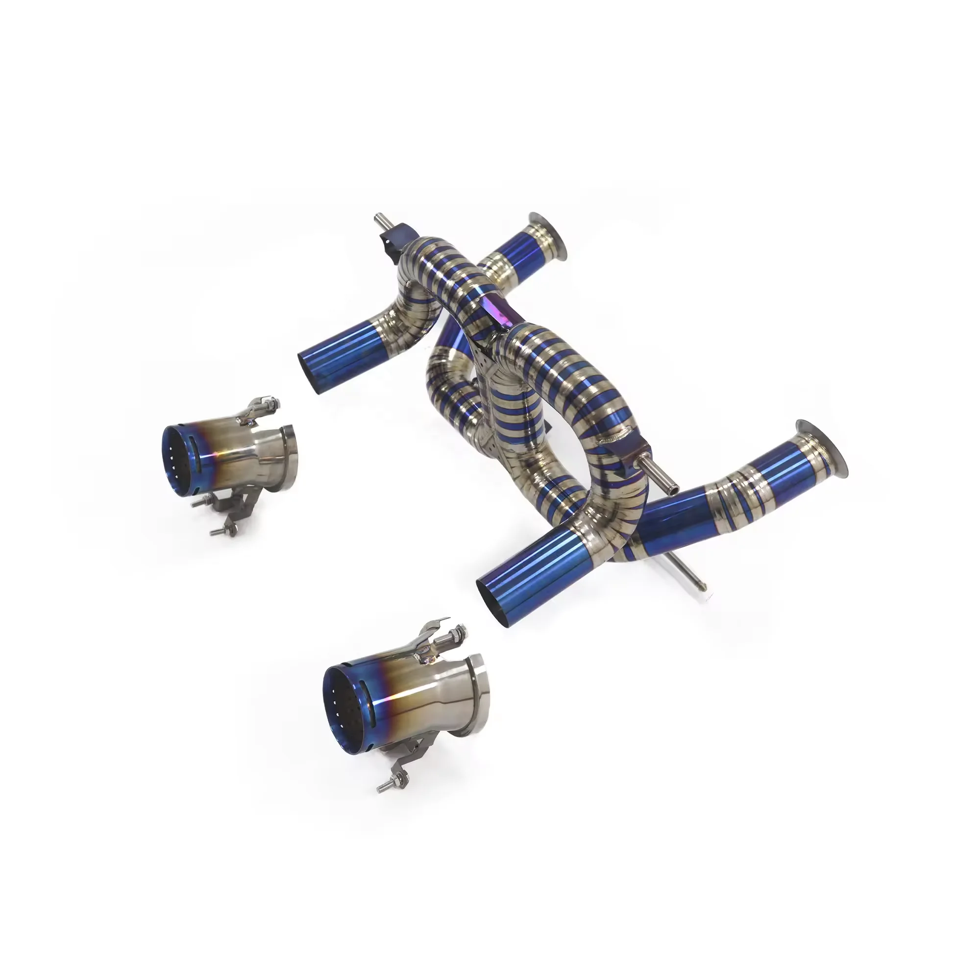 

CSZ Titanium Exhaust for Lamborghini Aventador SVJ 6.5L No Muffler and Valves Axle Back X-pipe Exhaust Catback Straight Pipe