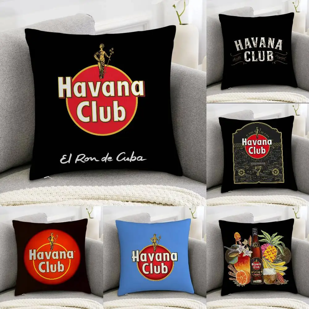 Клубная наволочка H-HavanaS, декоративная домашняя наволочка с двусторонним принтом, плюшевые квадратные наволочки, декоративный чехол