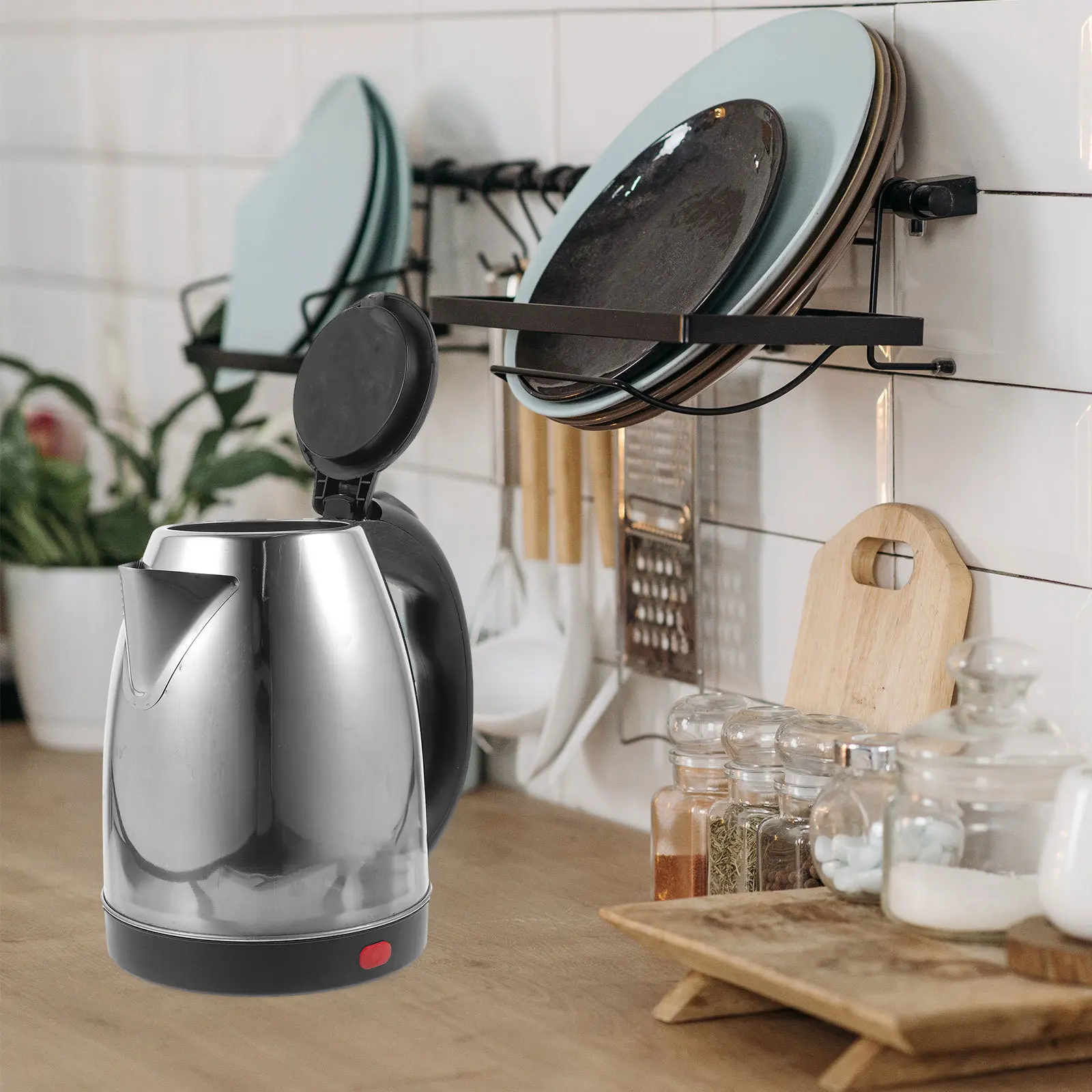 Electric Kettle Stainless Steel Fast Boiling Water Heater Automatic Shut-Off Home Office Use Hot Water Kettle Electric