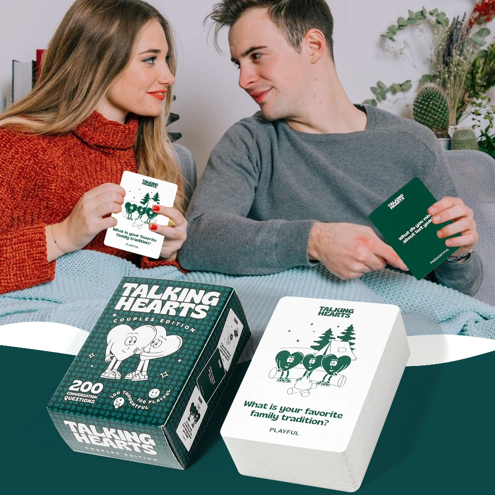 Couples Conversation Cards 200 Questions Couple Card Game Couple Fun Interactive Card Games for Date Nights & Travel Adventures