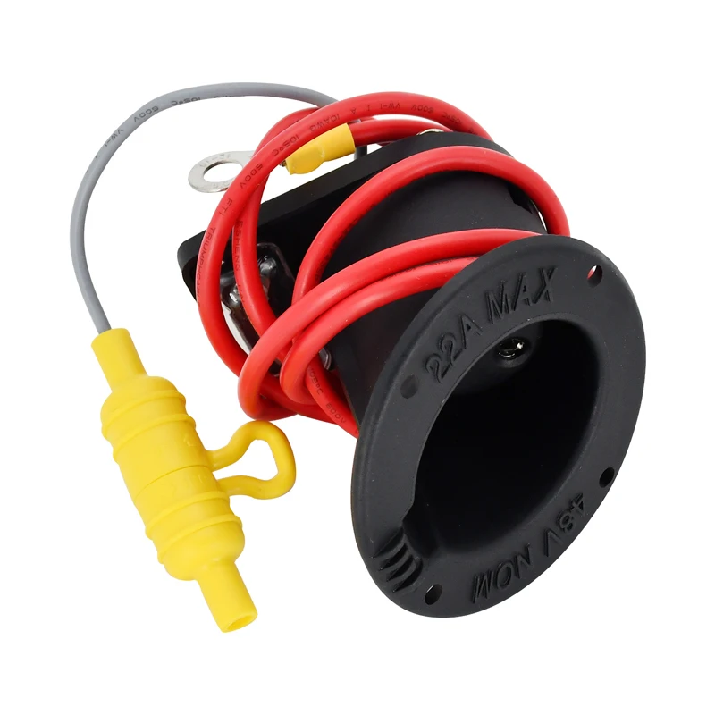 48 Volt New Chargers Receptacle and Fuse Assembly 1018021-01 101846801 Compatible With Club Car Gas Electric Golf Carts