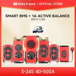 Daly Smart BMS with 1A Active Balancer LFP 4S 12V 8S 24V 16S 48V Li-ion 3S 7s 10s 13s 14S 12V 24V 36V 48V 60A CANBUS 100A 250A