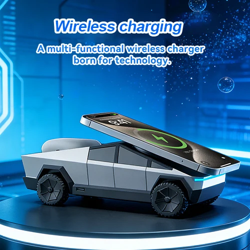 Creative Cyber Pickup Car Multi Functional Mobile Watch 3-in-1 Wireless Charging Desktop Wireless Charger