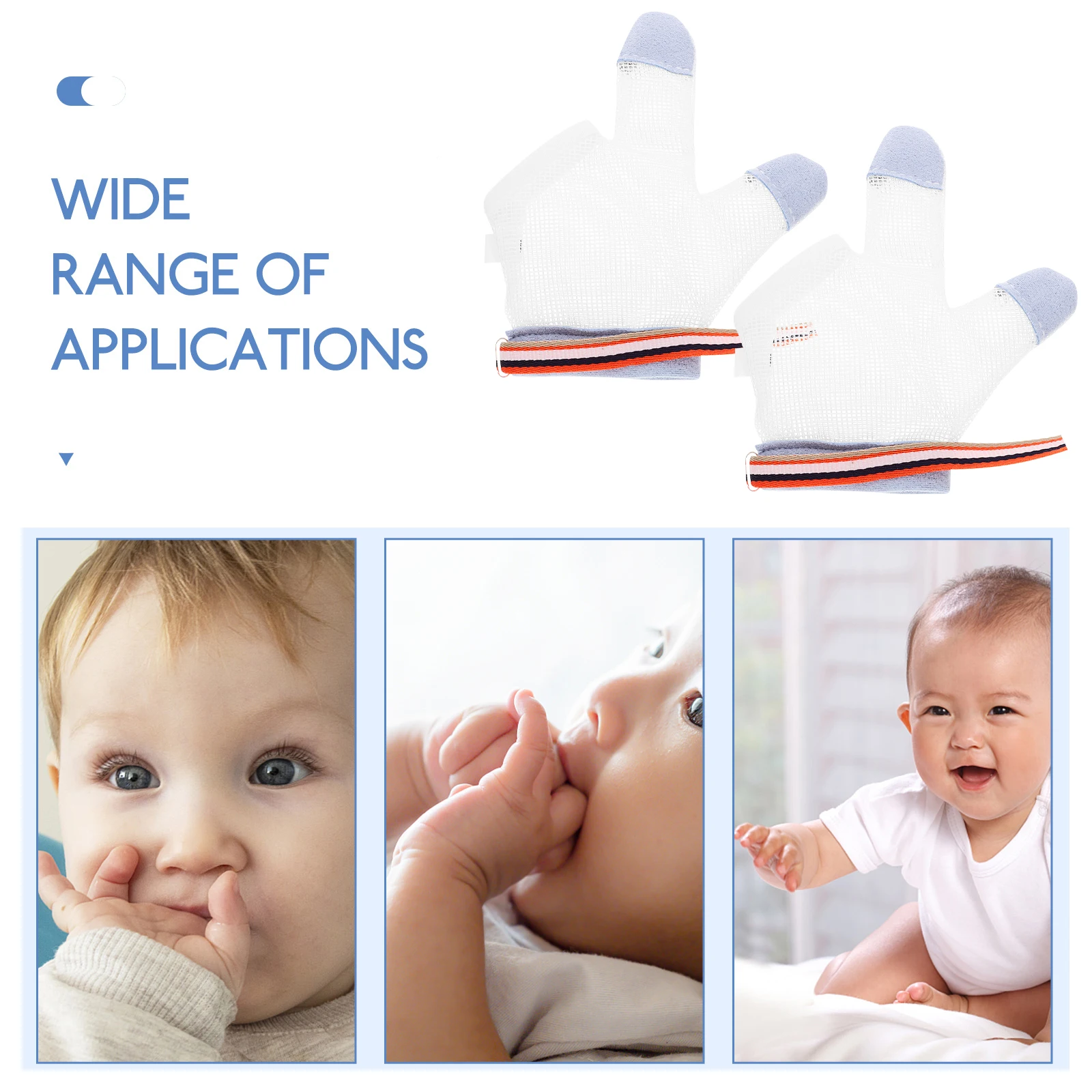 1 Pair Anti-Sucking Baby Hand Breathable Quick-Dry Mesh Half Finger Kids Gloves Summer Outdoor Wear Nylon Yarn Gloves For