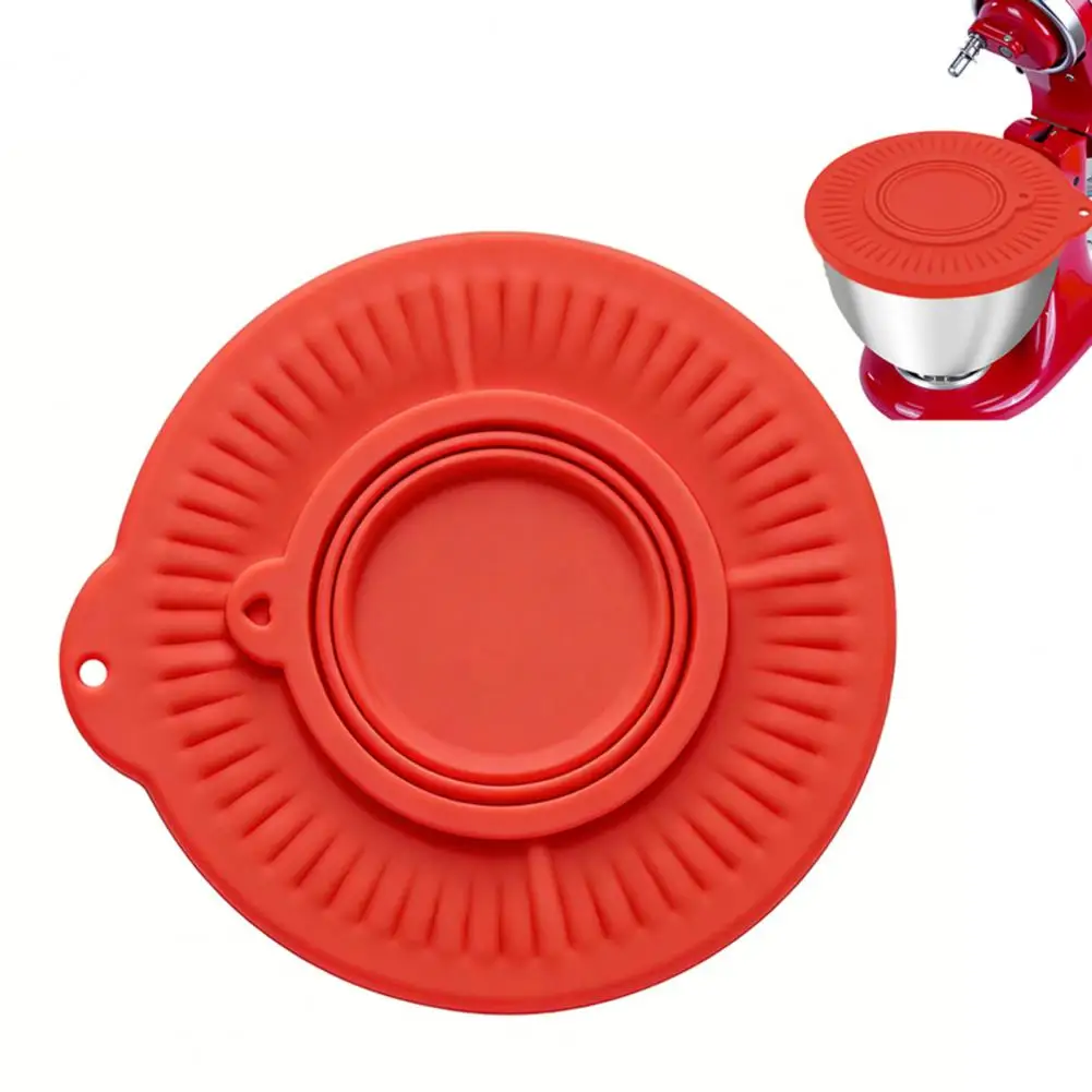D2 Silicone Seal Lid Bowl for KitchenAid 4.5-5QT Mixer Mess-Free Kitchen Mixer Protective Cover Replacement Mixer Accessories